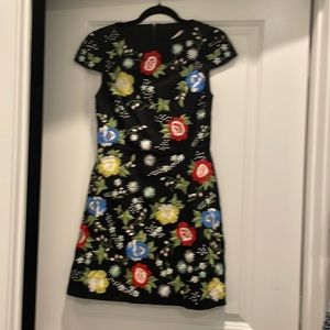 Alice and Olivia embroidered dress